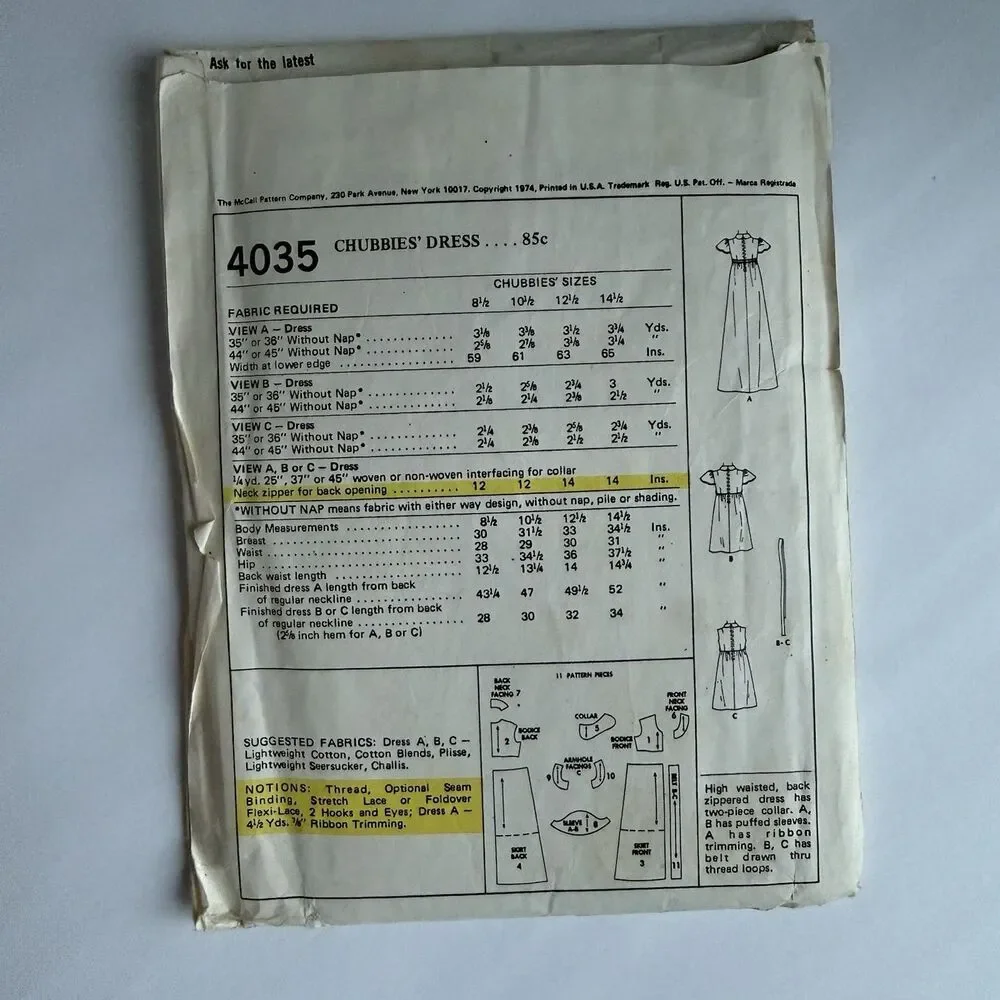 McCalls vintage 70s